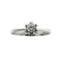 Bague Bague solitaire fleur - Diamant 0,29 ct en or blanc 18 kt 58 Facettes 28714