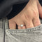 Bague Bague solitaire fleur - Diamant 0,29 ct en or blanc 18 kt 58 Facettes 28714