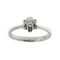 Bague Bague solitaire fleur - Diamant 0,29 ct en or blanc 18 kt 58 Facettes 28714
