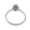 Bague Bague solitaire fleur - Diamant 0,29 ct en or blanc 18 kt 58 Facettes 28714