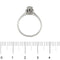 Bague Bague solitaire fleur - Diamant 0,29 ct en or blanc 18 kt 58 Facettes 28714