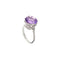 Bague Bague - Améthyste et diamants en or blanc 18 ct 58 Facettes 29850