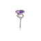 Bague Bague - Améthyste et diamants en or blanc 18 ct 58 Facettes 29850