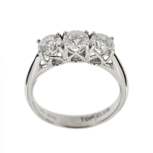 Bague 68 Bague trilogy - Diamants 1,17 ct en or blanc 18 ct 58 Facettes 3550
