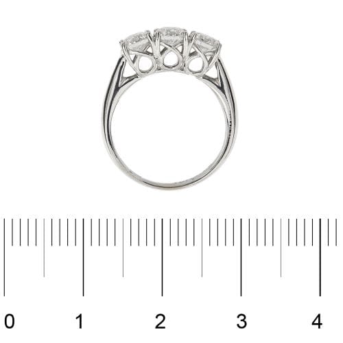 Bague 68 Bague trilogy - Diamants 1,17 ct en or blanc 18 ct 58 Facettes 3550