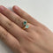 Bague 58 Bague contrarié double losange en or jaune et or blanc 18 ct, diamants et émeraudes 58 Facettes 26976