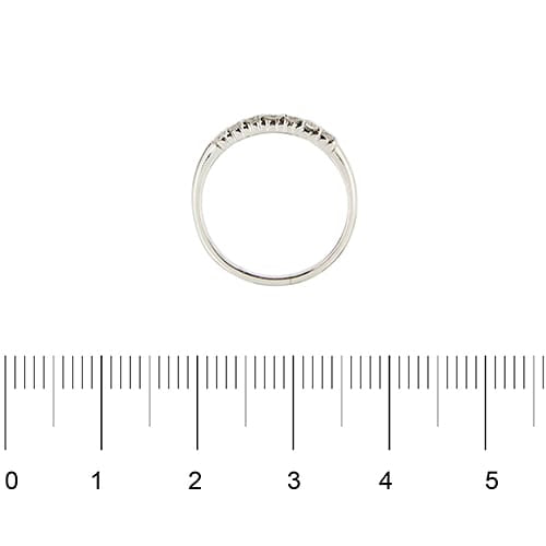 Bague 55 Salvini - Bague rivière en or blanc 18 kt et diamants 0,35 ct 58 Facettes 10727