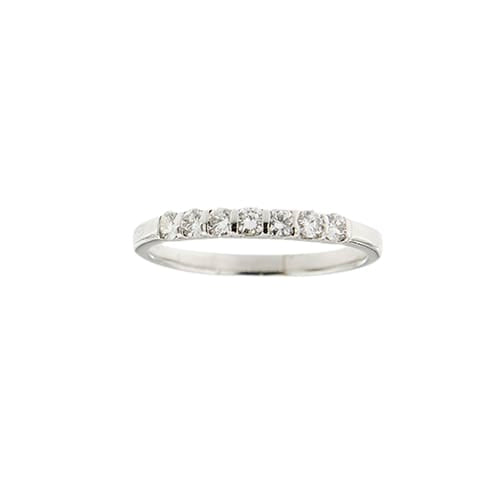 Bague 55 Salvini - Bague rivière en or blanc 18 kt et diamants 0,35 ct 58 Facettes 10727