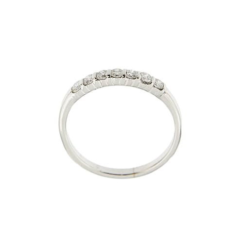 Bague 55 Salvini - Bague rivière en or blanc 18 kt et diamants 0,35 ct 58 Facettes 10727