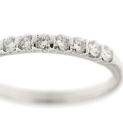 Bague 55 Salvini - Bague rivière en or blanc 18 kt et diamants 0,35 ct 58 Facettes 10727