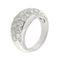 Bague 53 Bague jonc bombée en or blanc 18 ct sertie de diamants 58 Facettes 34509