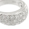 Bague 53 Bague jonc bombée en or blanc 18 ct sertie de diamants 58 Facettes 34509