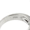 Bague 53 Bague jonc bombée en or blanc 18 ct sertie de diamants 58 Facettes 34509