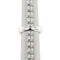 Bague 53 Bague jonc bombée en or blanc 18 ct sertie de diamants 58 Facettes 34509