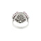 Bague 53 Bague hexagonale - Rubis et diamants en or blanc 18 ct 58 Facettes 40602
