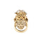 Bague 56 Roberto Coin - Bague dragon en or rose et or blanc avec diamants et rubis 58 Facettes 39051
