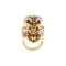Bague 56 Roberto Coin - Bague dragon en or rose et or blanc avec diamants et rubis 58 Facettes 39051