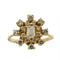 Bague Bague fleur - Diamants en or jaune 18 ct 58 Facettes 25381