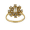 Bague Bague fleur - Diamants en or jaune 18 ct 58 Facettes 25381