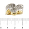 Bague Bague bandeau - Or jaune et or blanc 18 ct et diamants 58 Facettes 14836