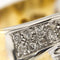 Bague Bague bandeau - Or jaune et or blanc 18 ct et diamants 58 Facettes 14836