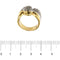 Bague Bague bandeau - Or jaune et or blanc 18 ct et diamants 58 Facettes 14836