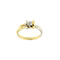 Bague 56 Salvini - Bague solitaire nœud en or jaune et blanc 18 ct et diamant 58 Facettes 36725