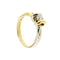 Bague 56 Salvini - Bague solitaire nœud en or jaune et blanc 18 ct et diamant 58 Facettes 36725