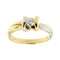 Bague 56 Salvini - Bague solitaire nœud en or jaune et blanc 18 ct et diamant 58 Facettes 36725