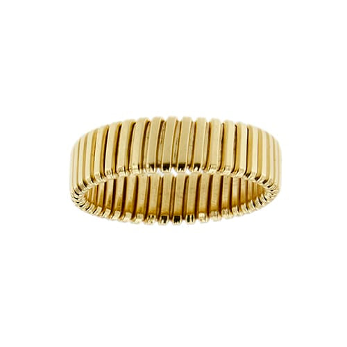 Bague Bague tubogas - Anneau en or jaune 18 ct 58 Facettes 35701