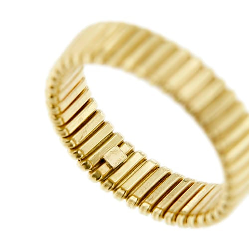 Bague Bague tubogas - Anneau en or jaune 18 ct 58 Facettes 35701