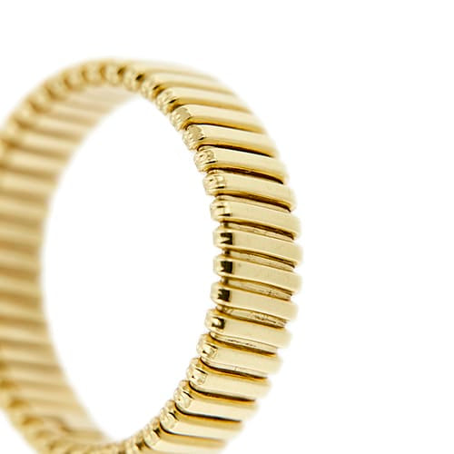 Bague Bague tubogas - Anneau en or jaune 18 ct 58 Facettes 35701