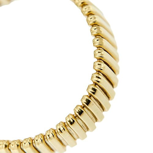 Bague Bague tubogas - Anneau en or jaune 18 ct 58 Facettes 35701