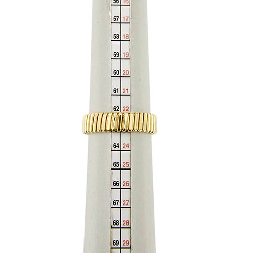 Bague Bague tubogas - Anneau en or jaune 18 ct 58 Facettes 35701