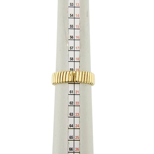 Bague Bague tubogas - Anneau en or jaune 18 ct 58 Facettes 35701