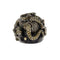 Bague Bague animalier - Diamants et émeraudes en or blanc 18 ct 58 Facettes 30443