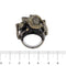Bague Bague animalier - Diamants et émeraudes en or blanc 18 ct 58 Facettes 30443