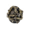 Bague Bague animalier - Diamants et émeraudes en or blanc 18 ct 58 Facettes 30443