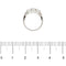 Bague 51 Bague trilogy - 3 diamants taille brillant en platine 950 58 Facettes 40622