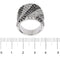 Bague 55 Bague bandeau - Diamants en or blanc 18 ct 58 Facettes 25639