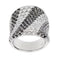 Bague 55 Bague bandeau - Diamants en or blanc 18 ct 58 Facettes 25639