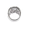 Bague 55 Bague bandeau - Diamants en or blanc 18 ct 58 Facettes 25639