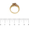 Bague 55 Bague fleur - Diamants et rubis en or jaune 18 ct 58 Facettes 28782