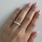 Bague 62 Bague rivière - Anneau en or blanc 18 ct et diamants 0,91 ct 58 Facettes 9690