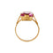 Bague Bague - Saphir rose synthétique rectangulaire 5,50 ct en or rose 18 ct 58 Facettes 36848
