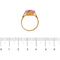 Bague Bague - Saphir rose synthétique rectangulaire 5,50 ct en or rose 18 ct 58 Facettes 36848