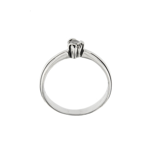 Bague Salvini - Bague solitaire en or blanc 18 ct avec diamant 0,10 ct 58 Facettes 29529