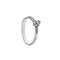 Bague Salvini - Bague solitaire en or blanc 18 ct avec diamant 0,10 ct 58 Facettes 29529