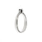 Bague Salvini - Bague solitaire en or blanc 18 ct avec diamant 0,10 ct 58 Facettes 29529