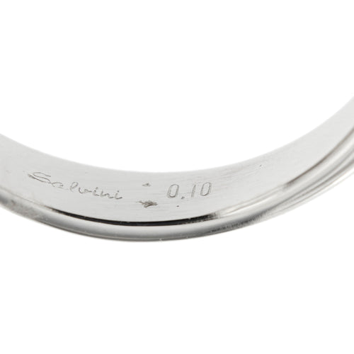 Bague Salvini - Bague solitaire en or blanc 18 ct avec diamant 0,10 ct 58 Facettes 29529